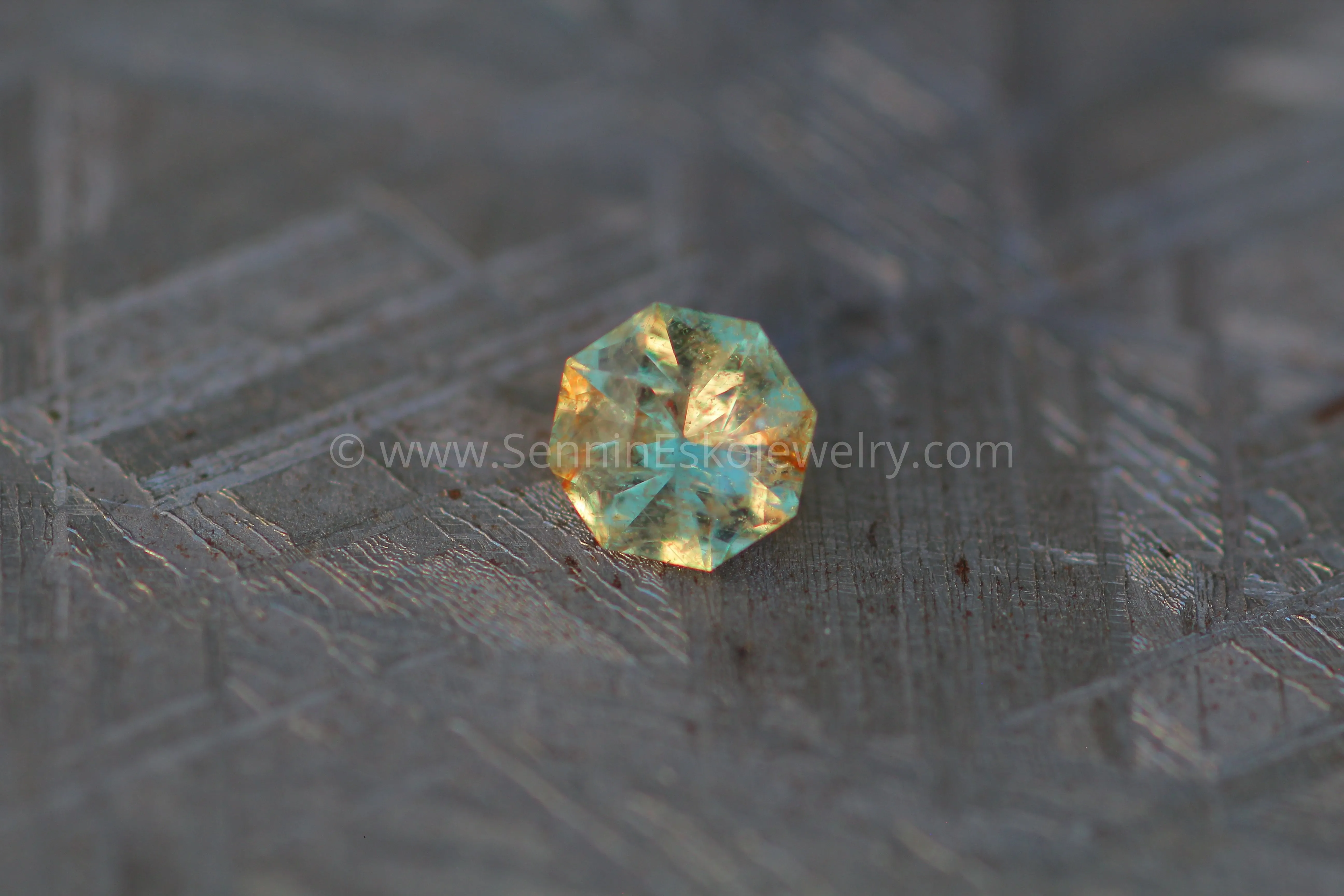 0.53 Carat Salt & Pepper Yellow Sapphire Octagon - 4.5mm