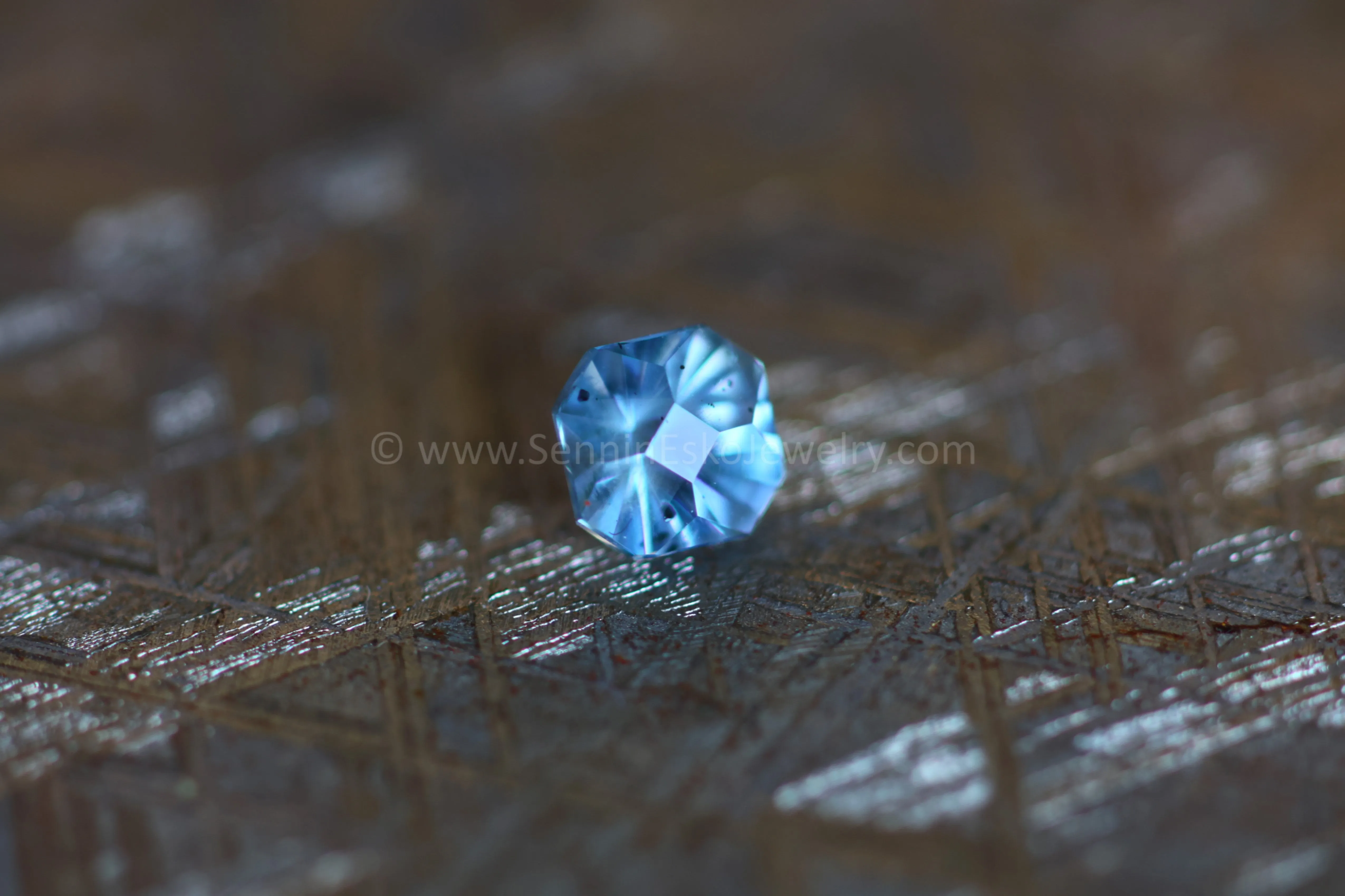 0.96 Light Teal Montana Sapphire Square Octagon - 5.5x5mm