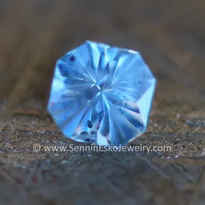 0.96 Light Teal Montana Sapphire Square Octagon - 5.5x5mm