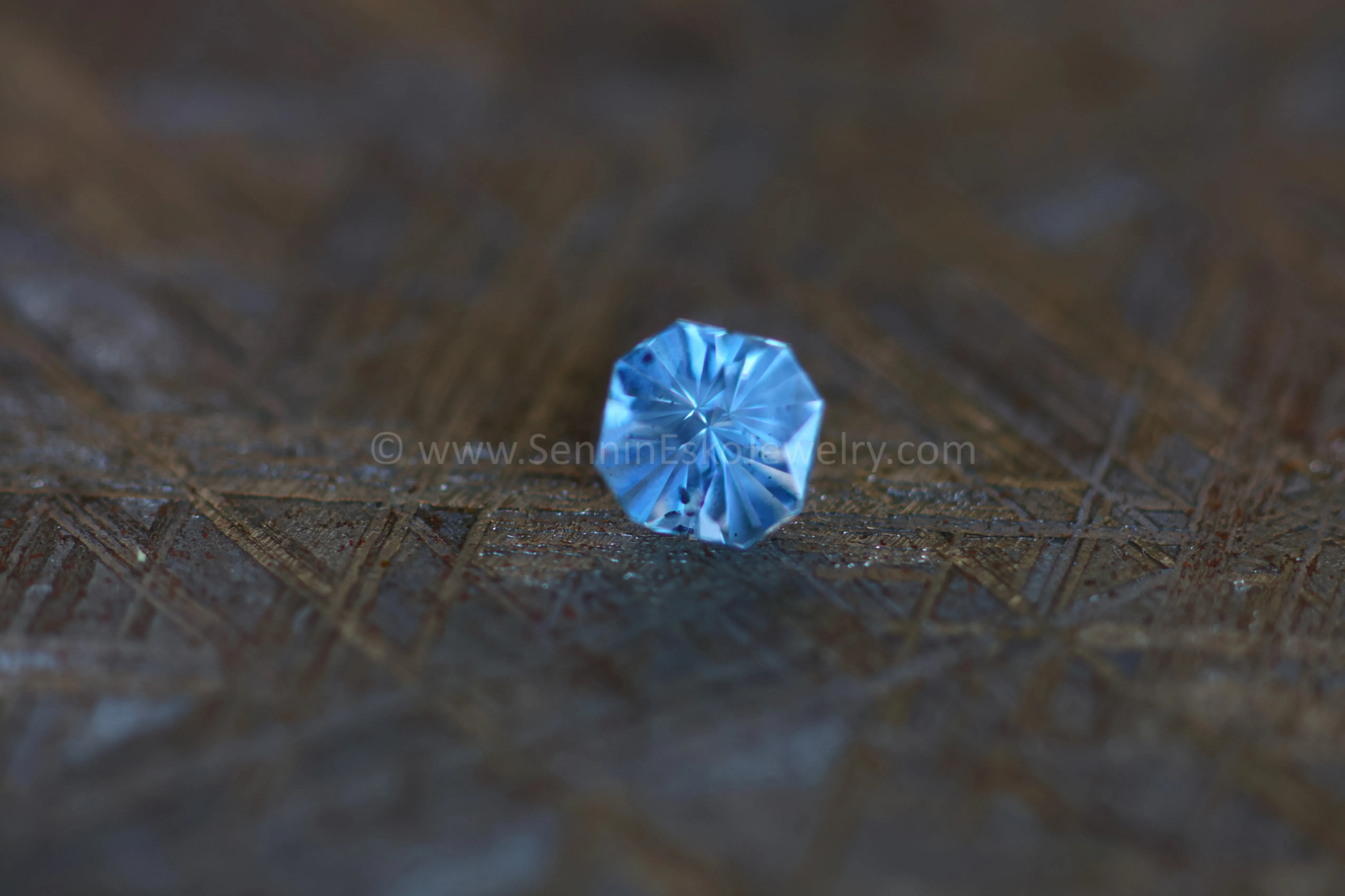 0.96 Light Teal Montana Sapphire Square Octagon - 5.5x5mm