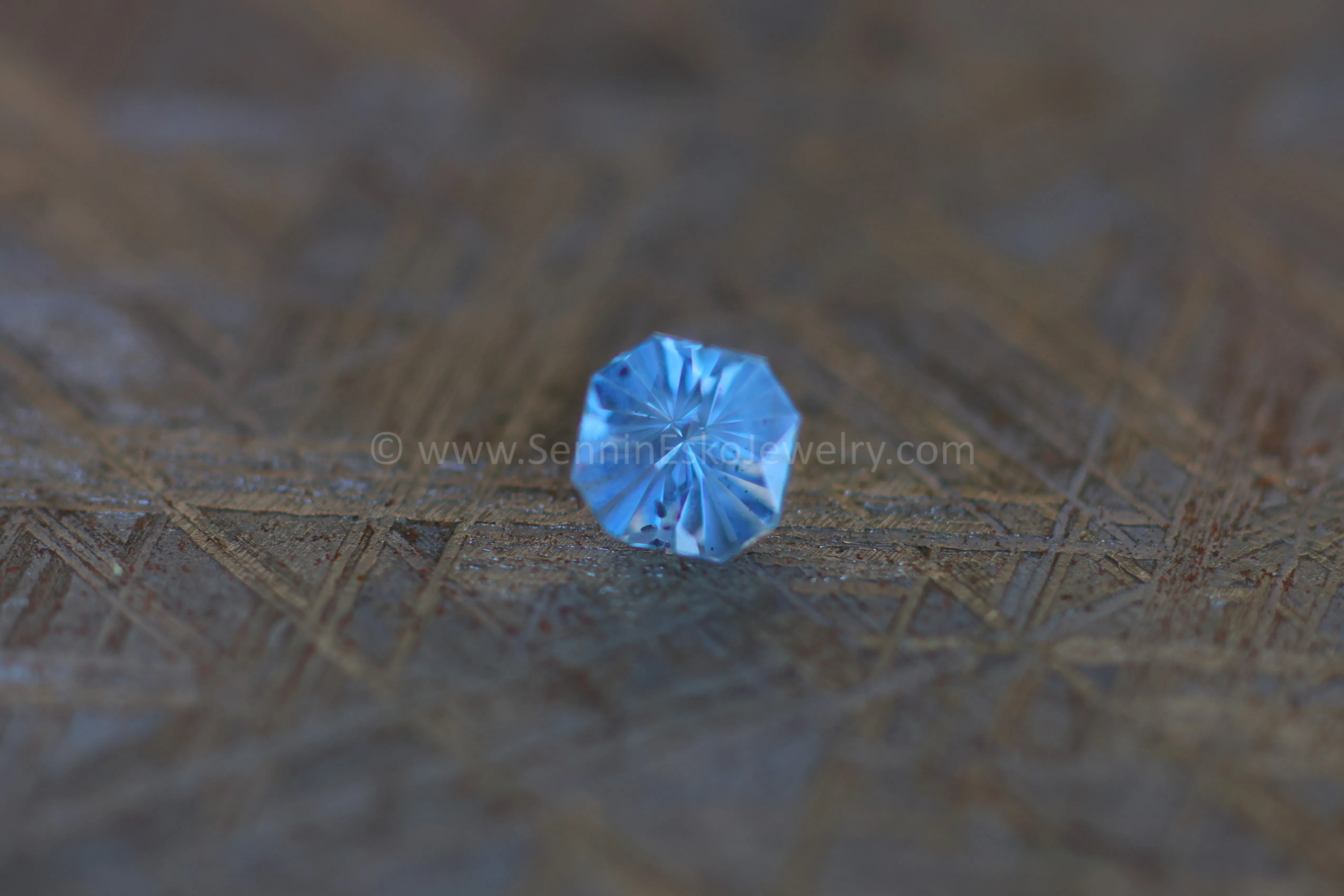 0.96 Light Teal Montana Sapphire Square Octagon - 5.5x5mm