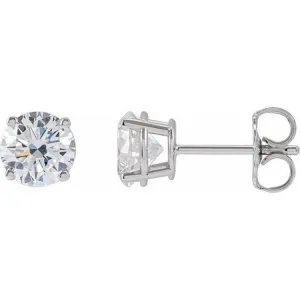 14K White 1 1/2 CTW Lab-Grown Diamond Stud Earrings