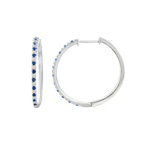 14KW20D0.08CT,18SA0.11CT,DIA/SAPPHIRE HUGGIE 12M  (151HP23078S15)