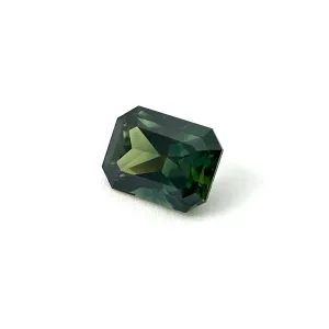 1.72ct Radiant Cut Green Sapphire