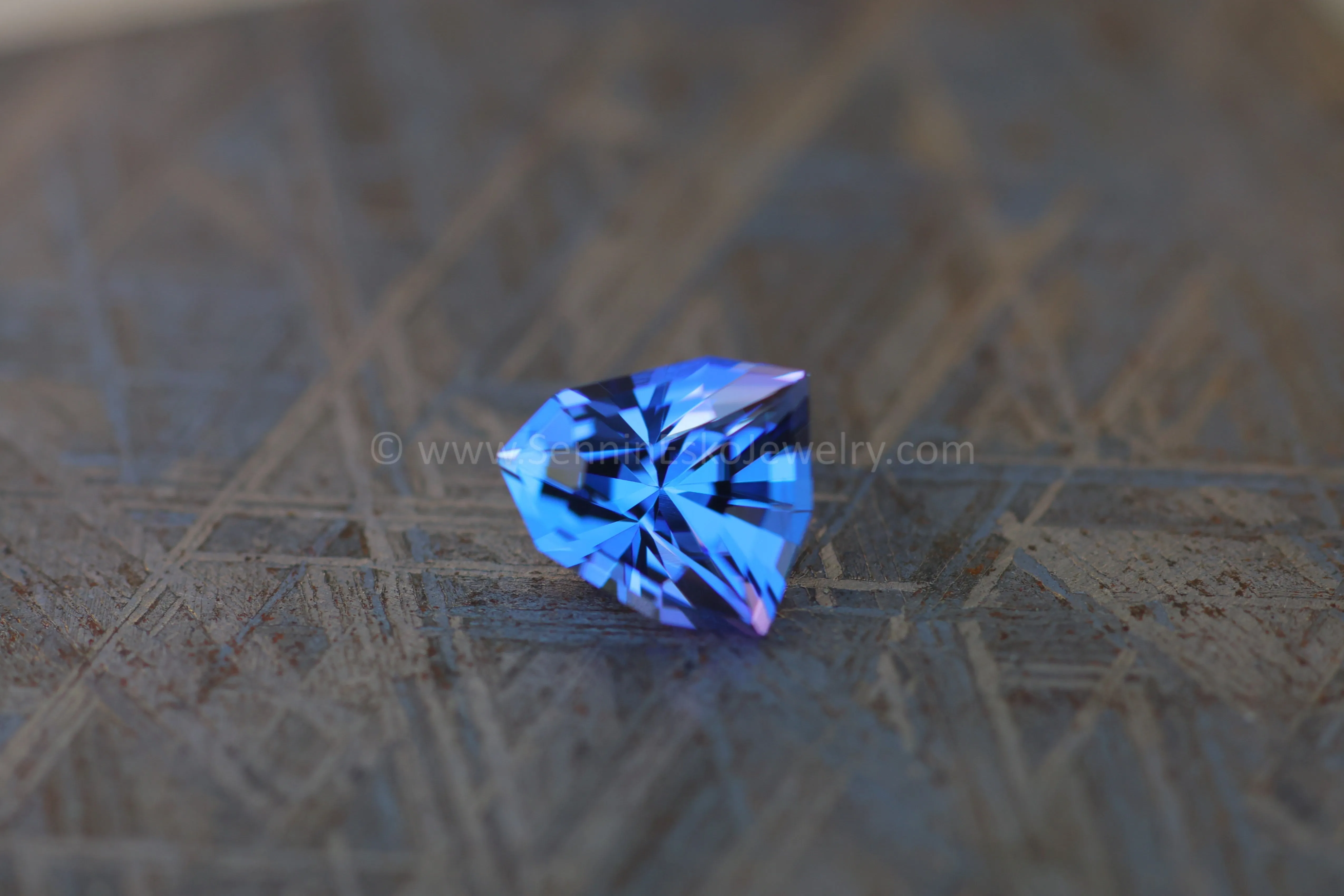 2.42 Carat Blue/Purple Tanzanite Shield - Precision Cut