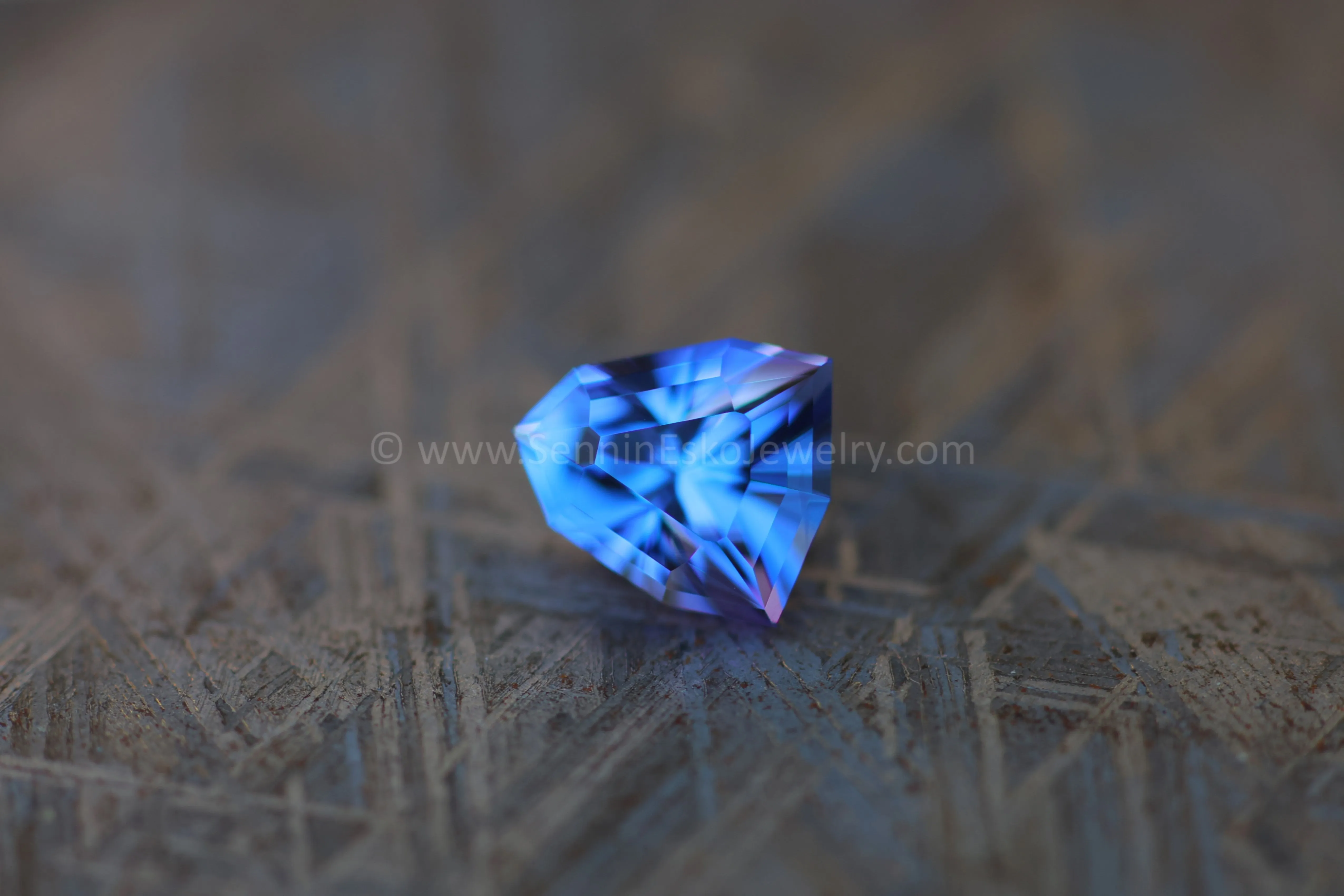 2.42 Carat Blue/Purple Tanzanite Shield - Precision Cut