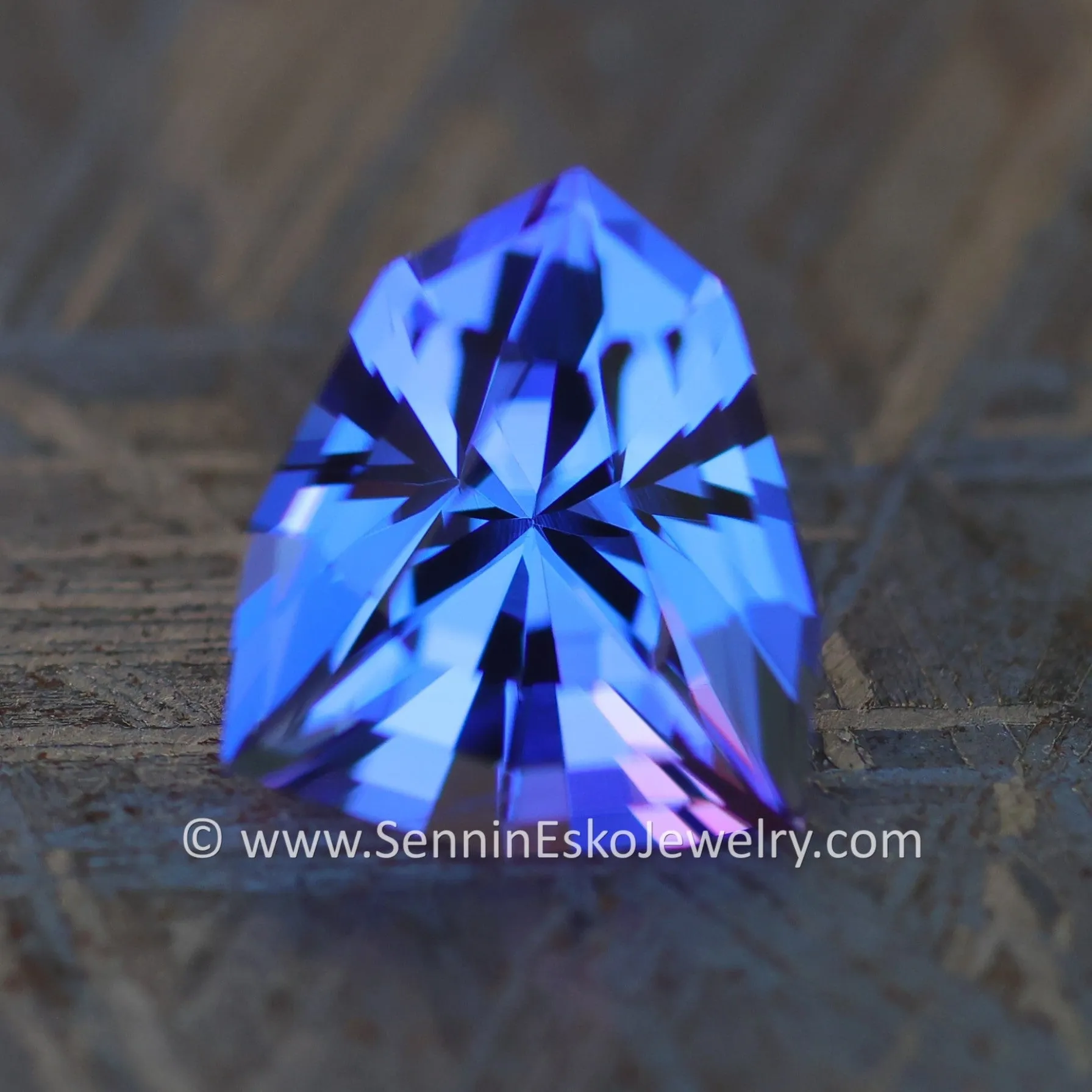 2.42 Carat Blue/Purple Tanzanite Shield - Precision Cut