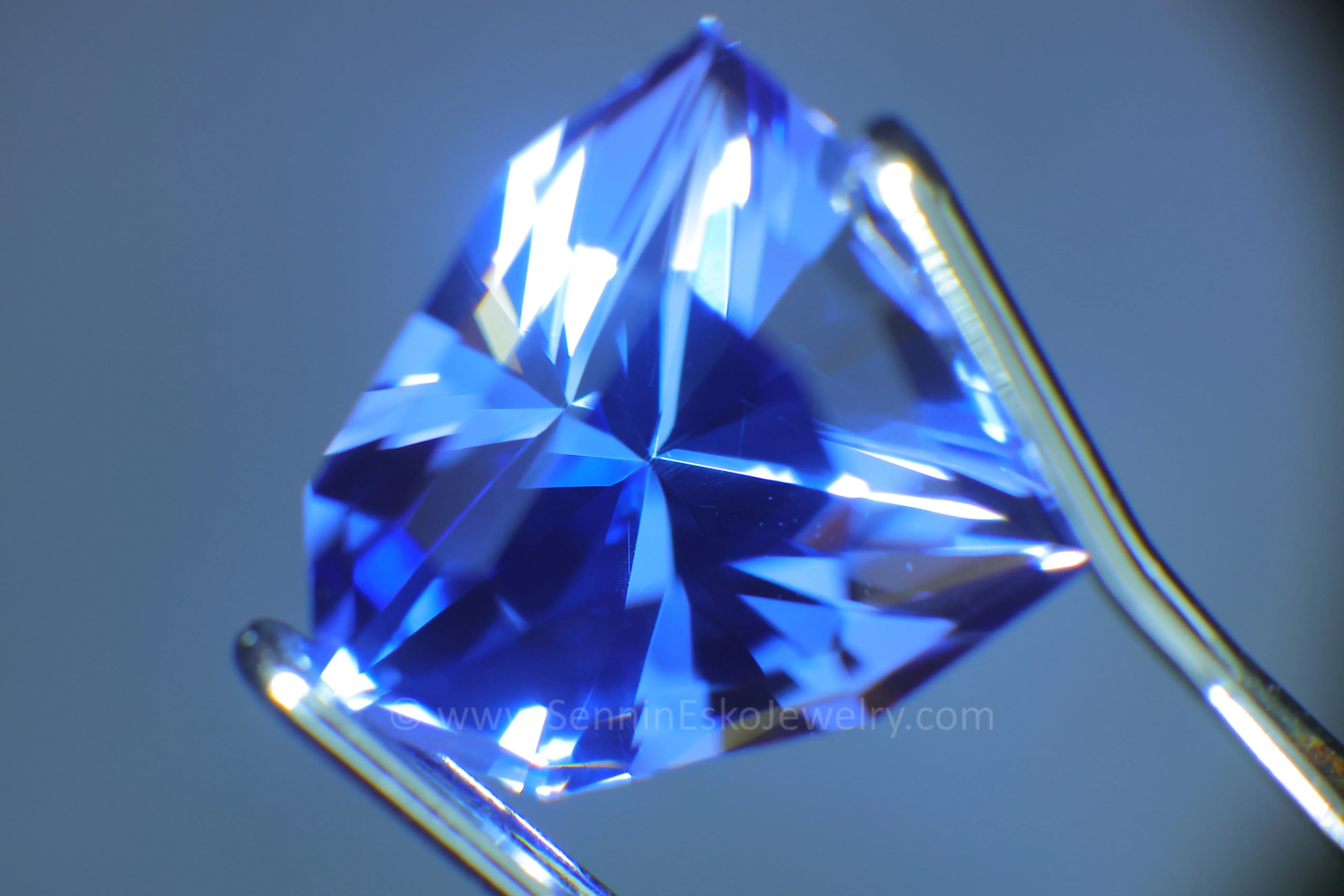 2.42 Carat Blue/Purple Tanzanite Shield - Precision Cut