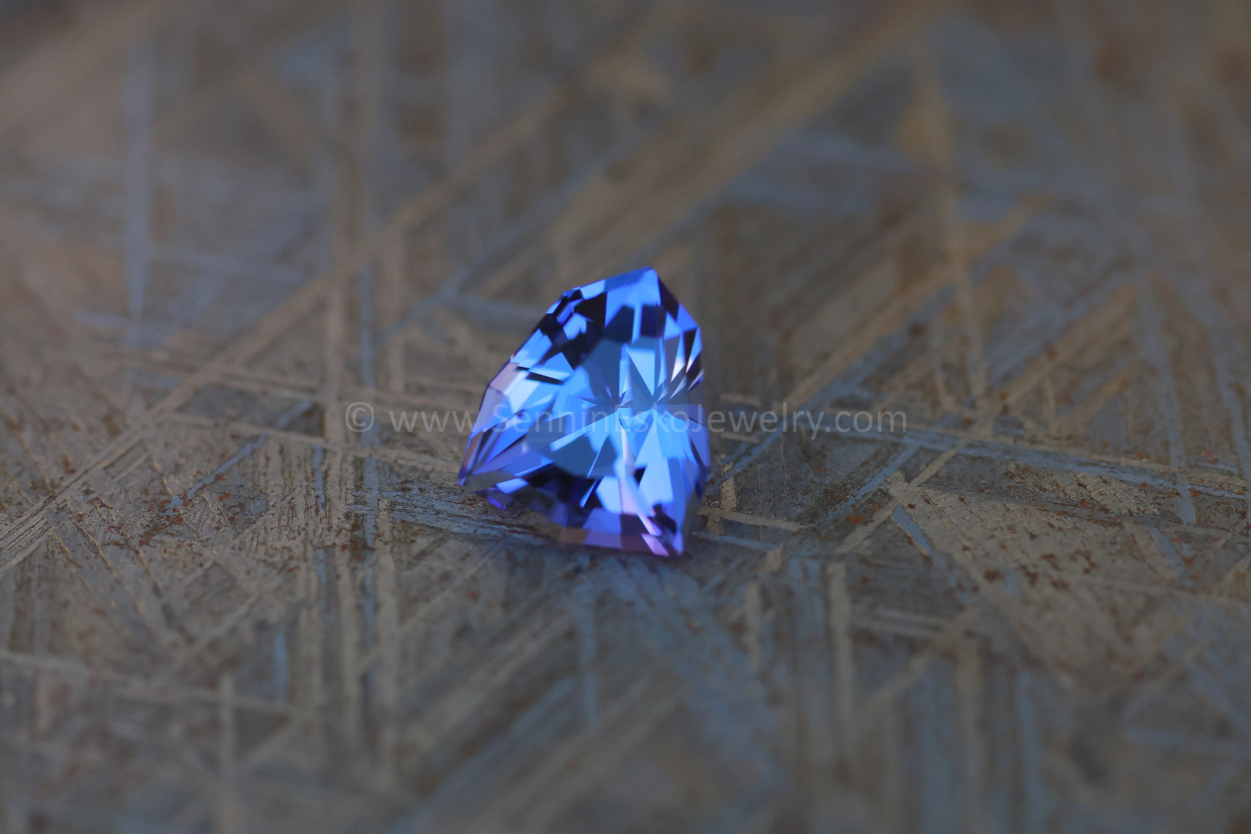 2.42 Carat Blue/Purple Tanzanite Shield - Precision Cut