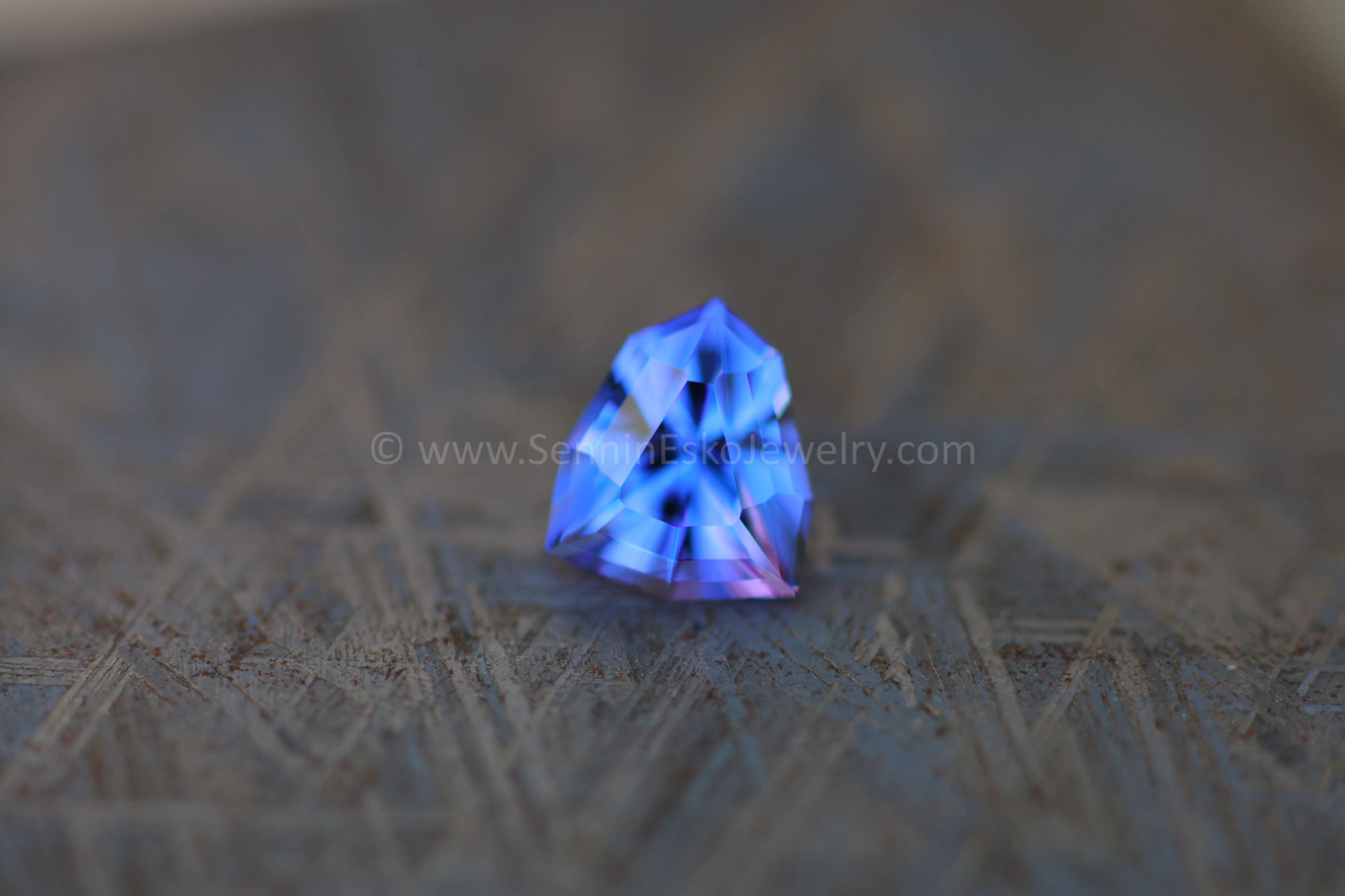 2.42 Carat Blue/Purple Tanzanite Shield - Precision Cut