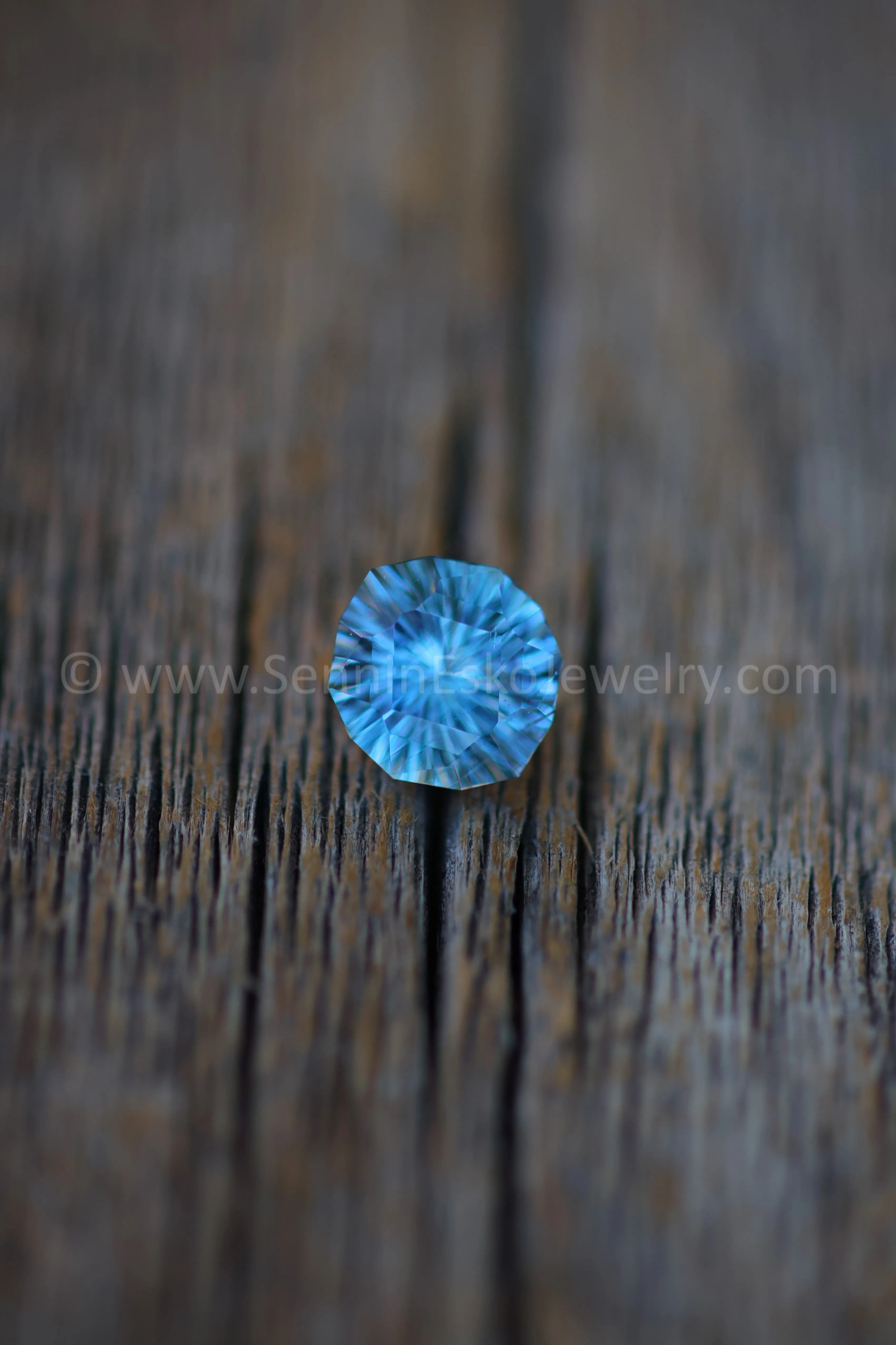 2.7 Carat Silvery Blue Umba Sapphire Dodecagon - 9.5x8.4mm - Galaxy Cut