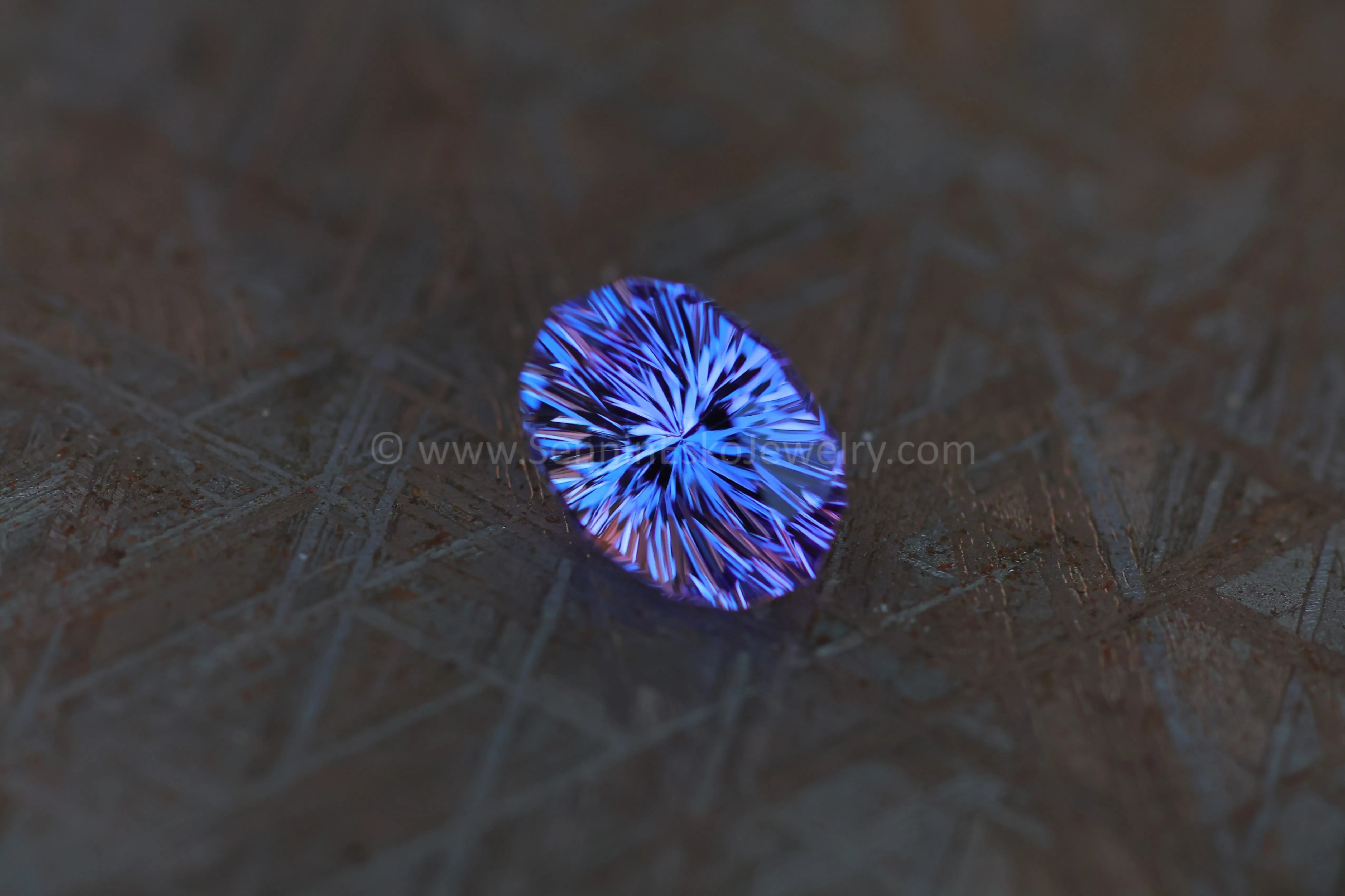 2.86 Carat Blue/Purple Tanzanite Oval - Galaxy Cut