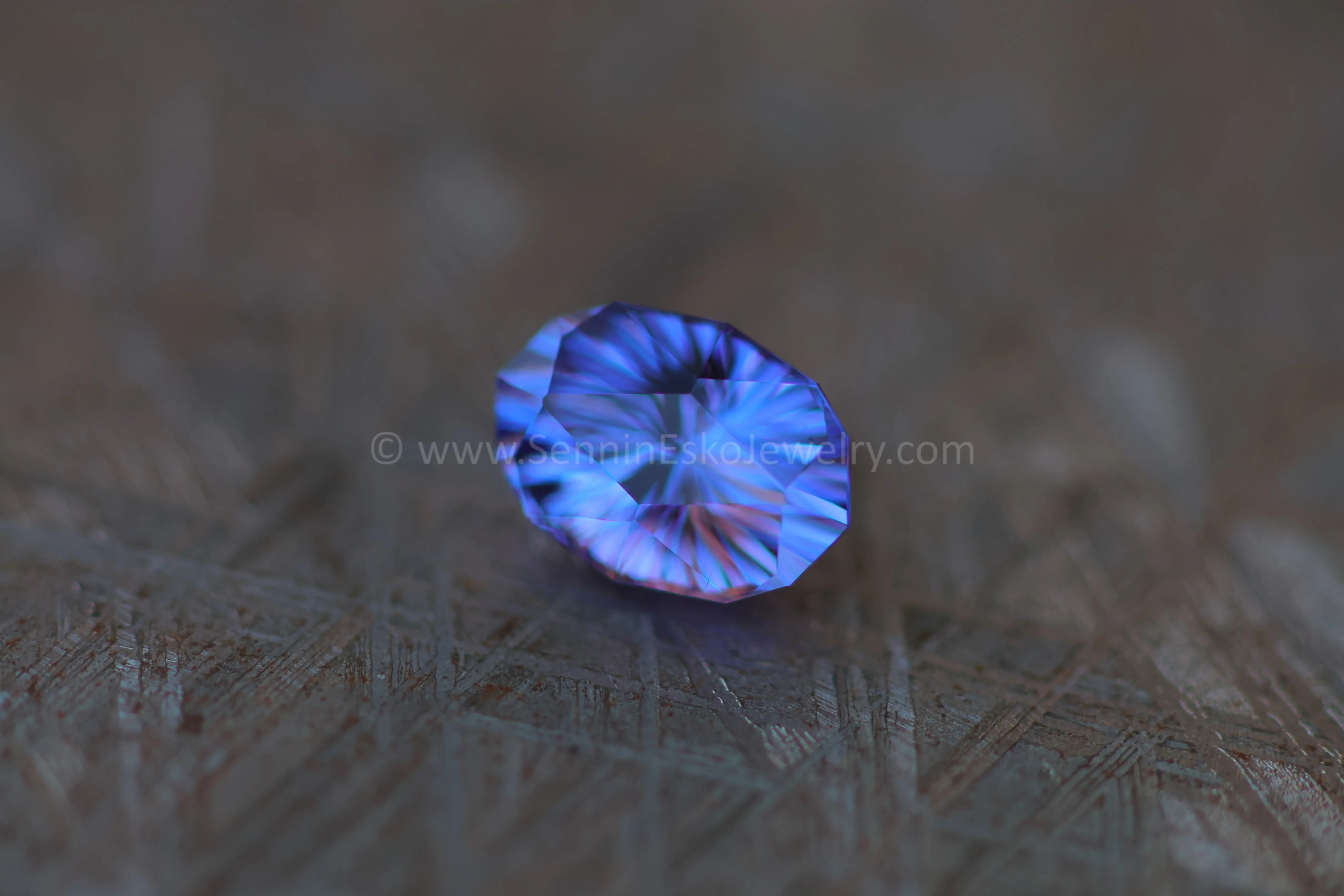 2.86 Carat Blue/Purple Tanzanite Oval - Galaxy Cut