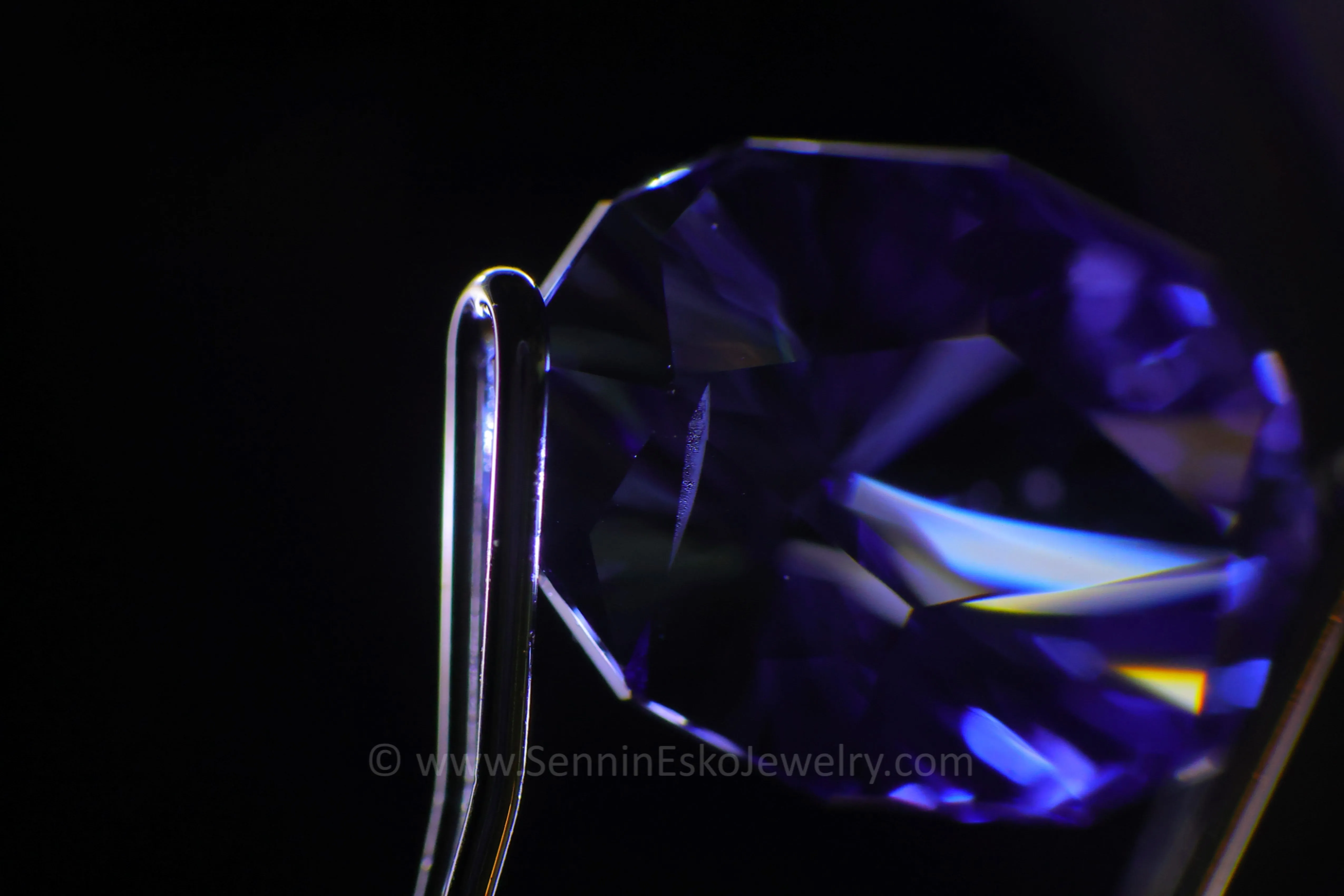 2.86 Carat Blue/Purple Tanzanite Oval - Galaxy Cut