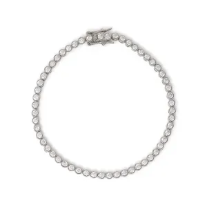 2ct Bezel Set Tennis Bracelet - 18ct Gold