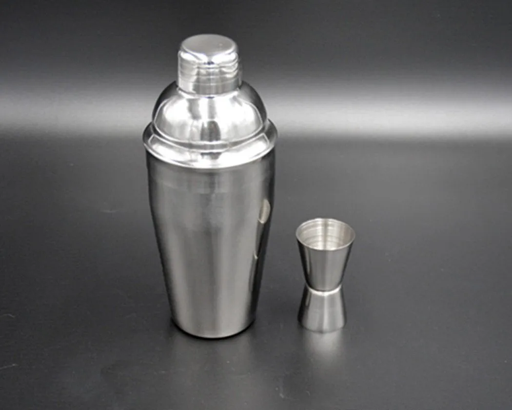 5 Pieces Stainless Steel Cocktail Set with 550ml Cocktail Shaker