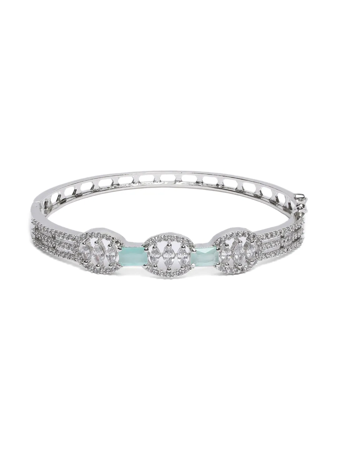 American Diamond Silver Plated Style Bracelet