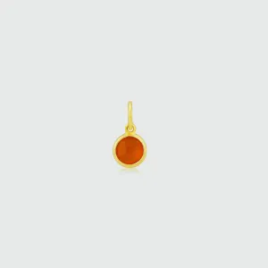 Bali 9ct Gold & Carnelian July Birthstone Pendant