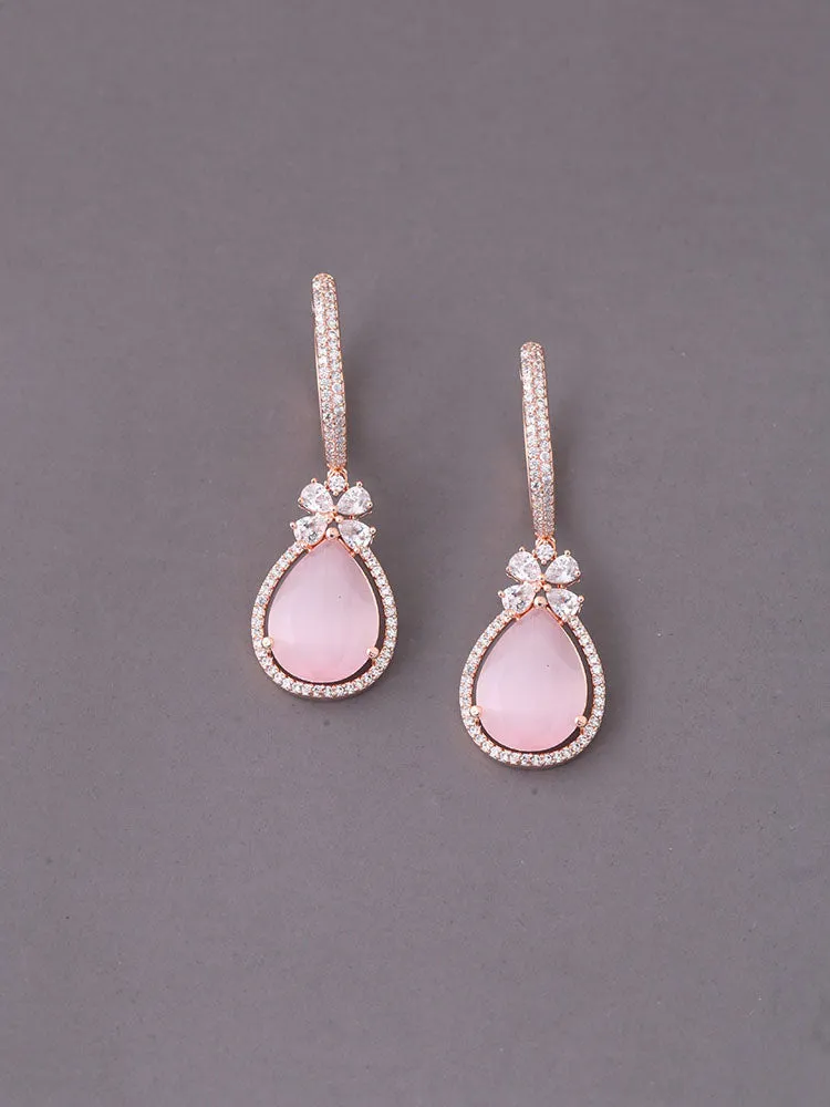 Blush Harmonia Zirconia Danglers