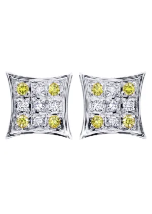 Diamond Earrings For Men | 0.22 Carats 14K White Gold