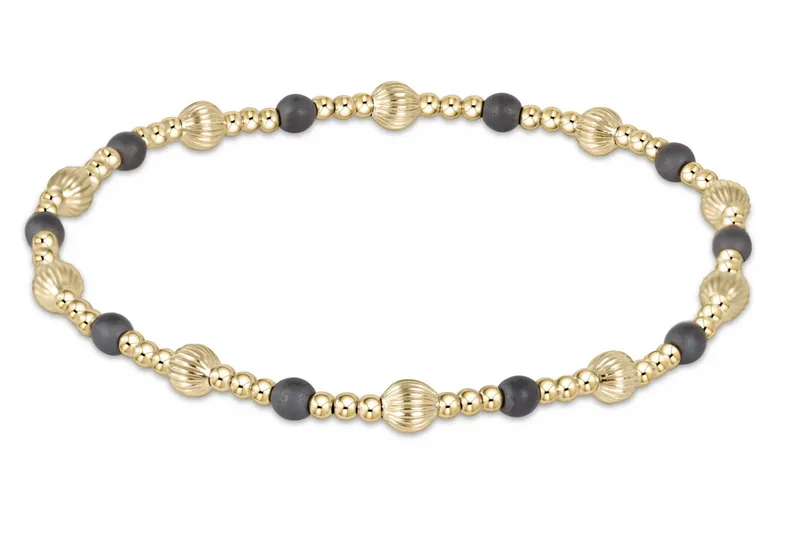 E Newton Dignity Sincerity Pattern 4mm Bead Bracelet - Gemstone