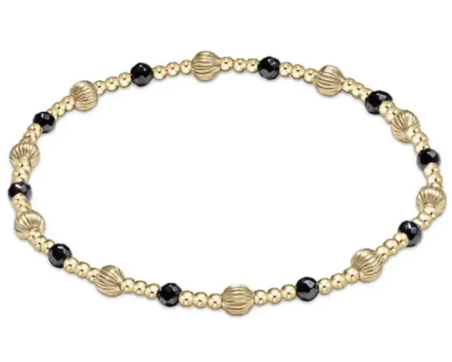 E Newton Dignity Sincerity Pattern 4mm Bead Bracelet - Gemstone