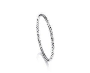 Eternal Twisted silver bangle