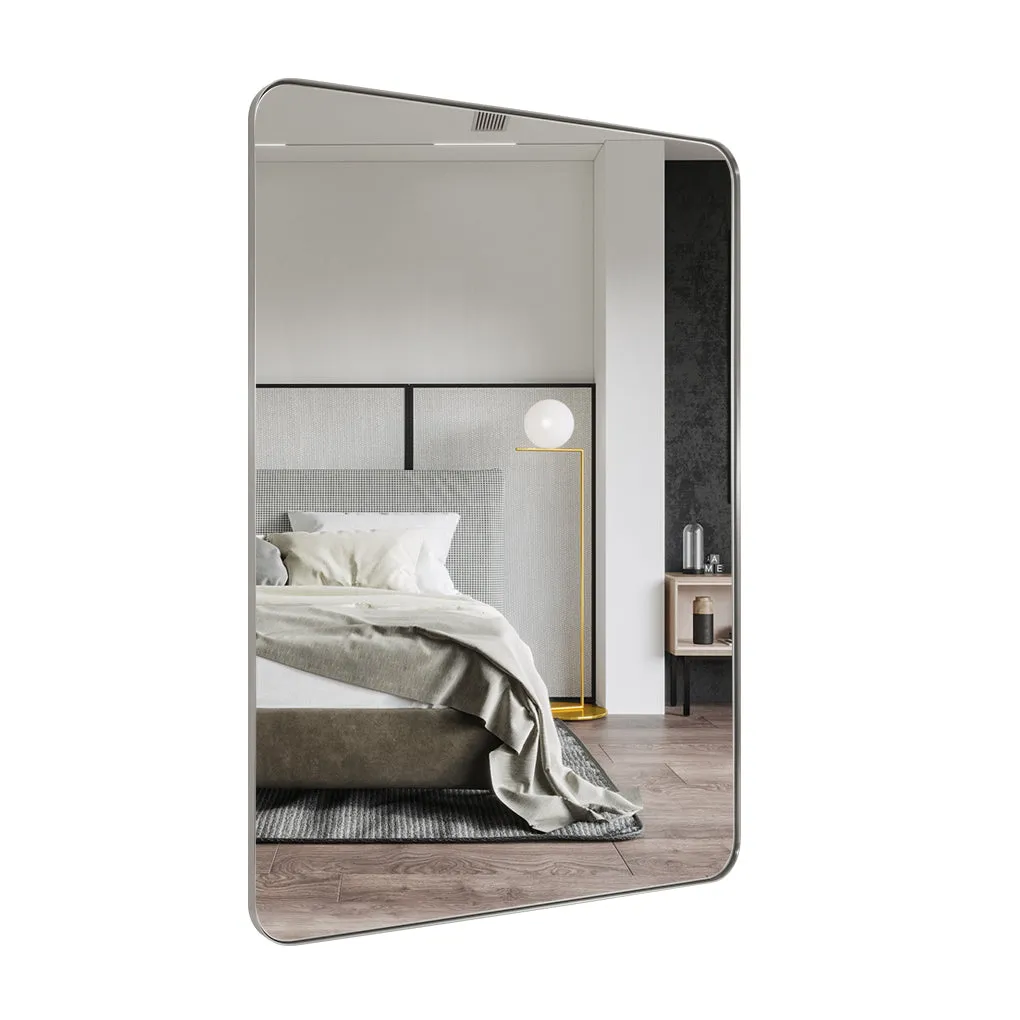 Full Length Mirror for Wall Full Body Rectangle Long Vanity Mirror | Stainless Steel Frame