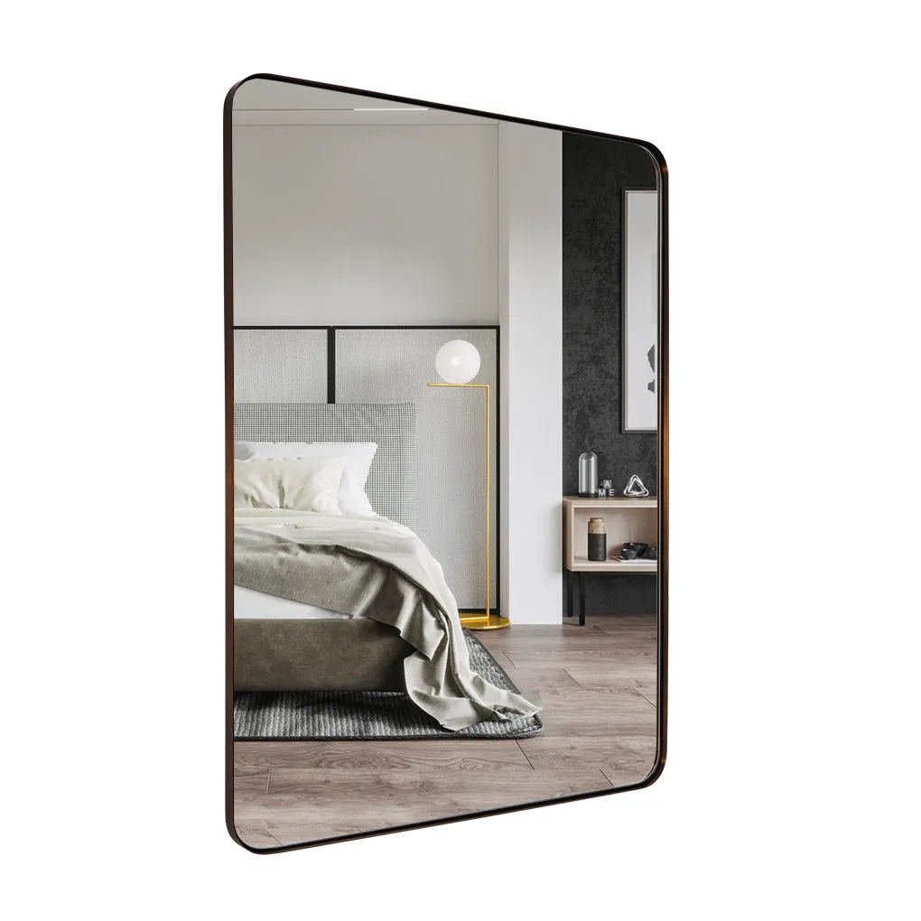 Full Length Mirror for Wall Full Body Rectangle Long Vanity Mirror | Stainless Steel Frame