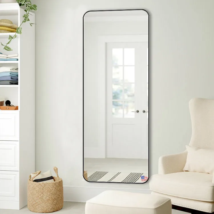 Full Length Mirror for Wall Full Body Rectangle Long Vanity Mirror | Stainless Steel Frame