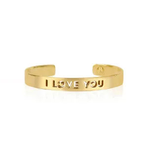 Gold I LOVE YOU Bracelet