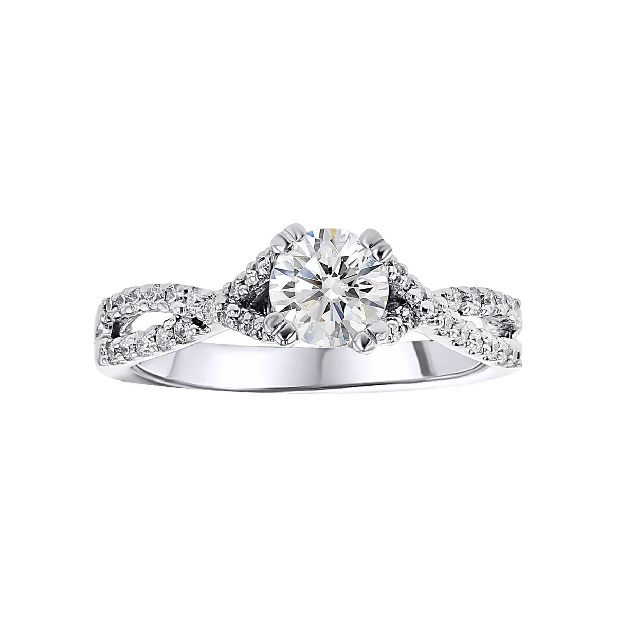 Gottlieb 14K White Gold Diamond Engagement Ring