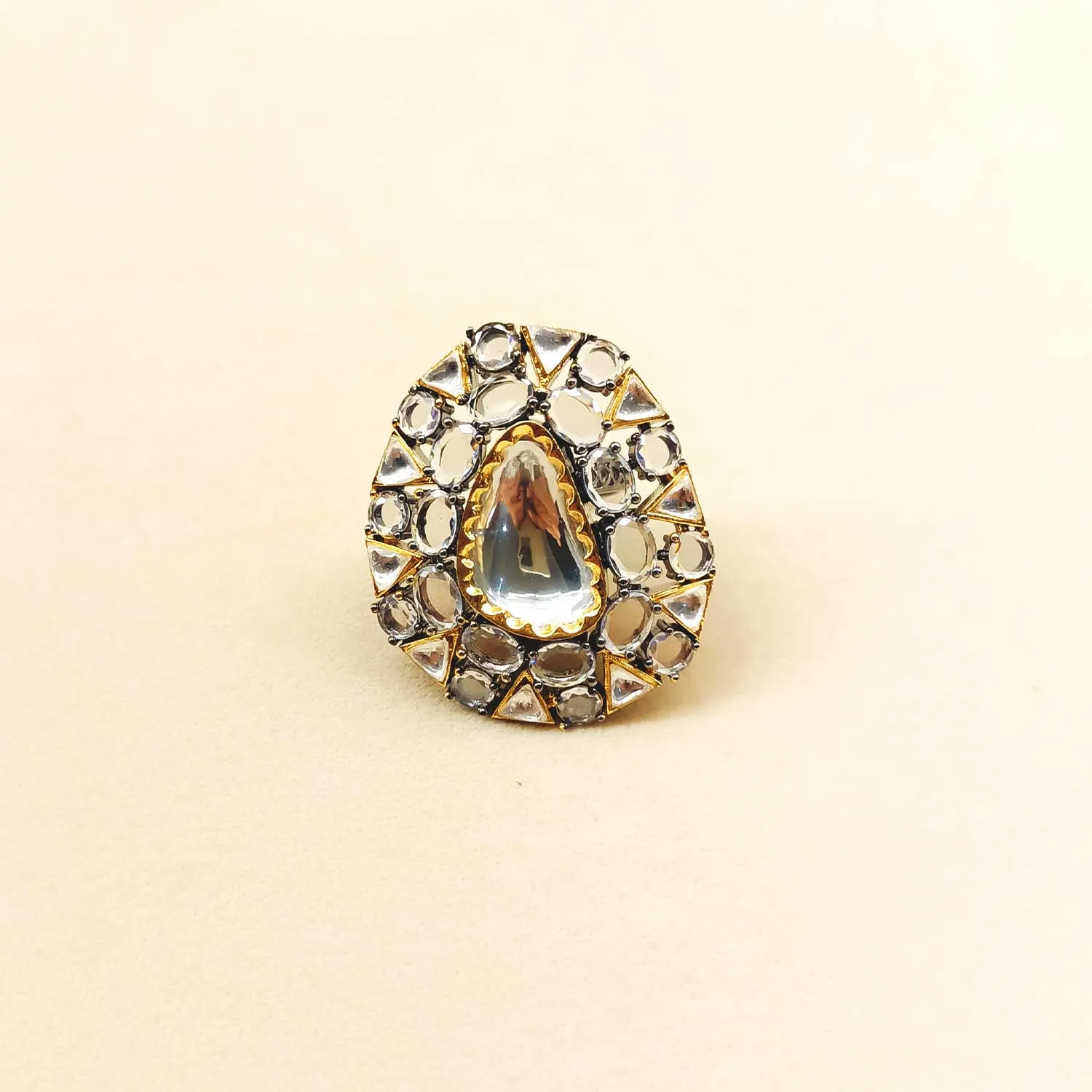 Hemakshi Diamonds Victorian Stud Ring