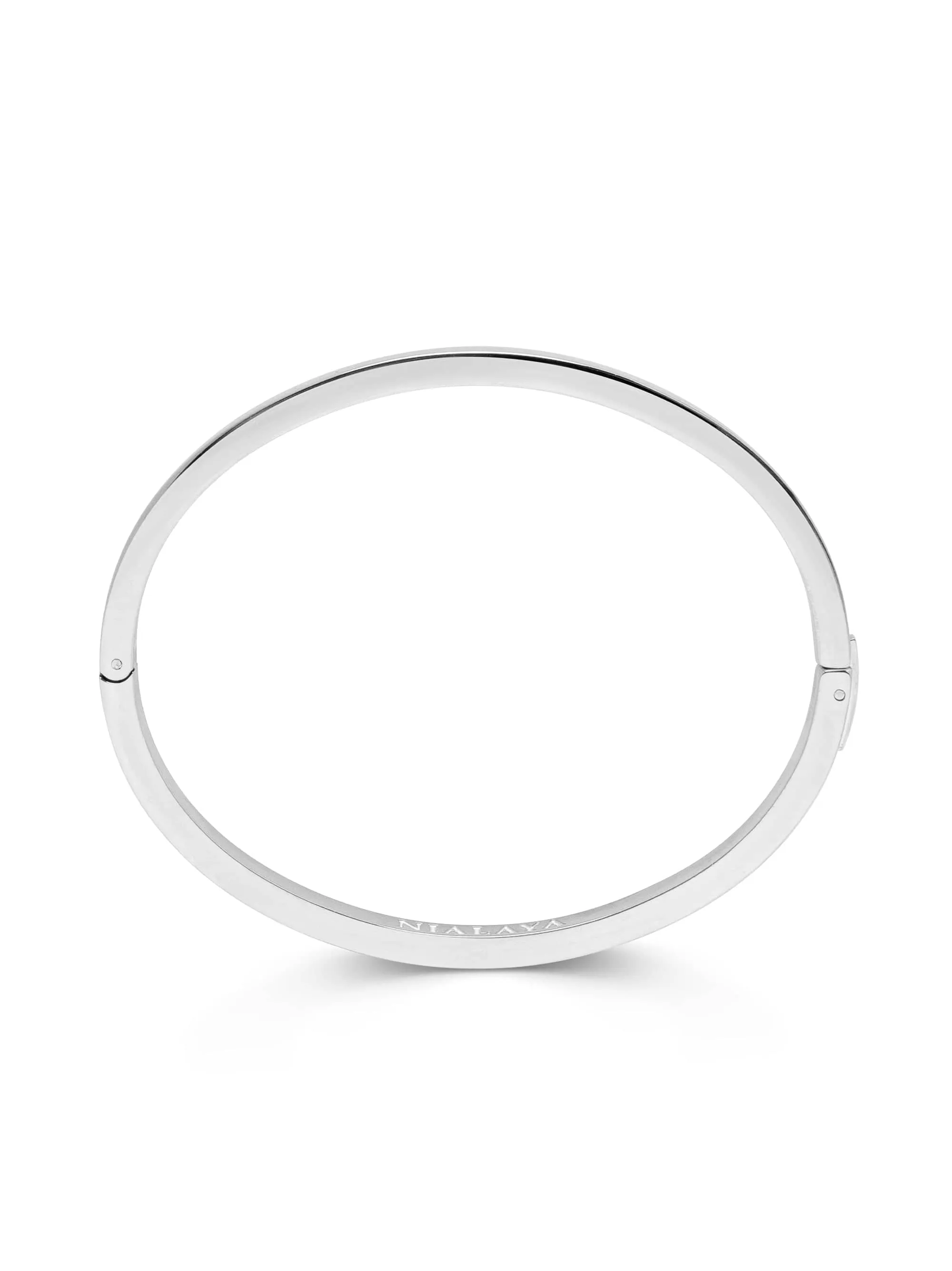 Men's Silver Simplicity Bangle