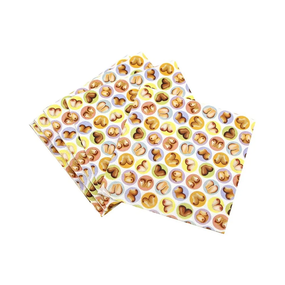 Mini Boob Napkins Pack Of 8