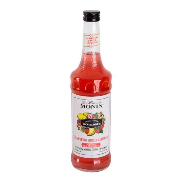 Monin HomeCrafted Strawberry Ginger Lemonade Cocktail Mixer - Bottle (750mL)