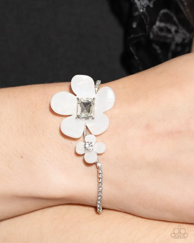 Paparazzi Bracelet ~ Dainty Devotee - White