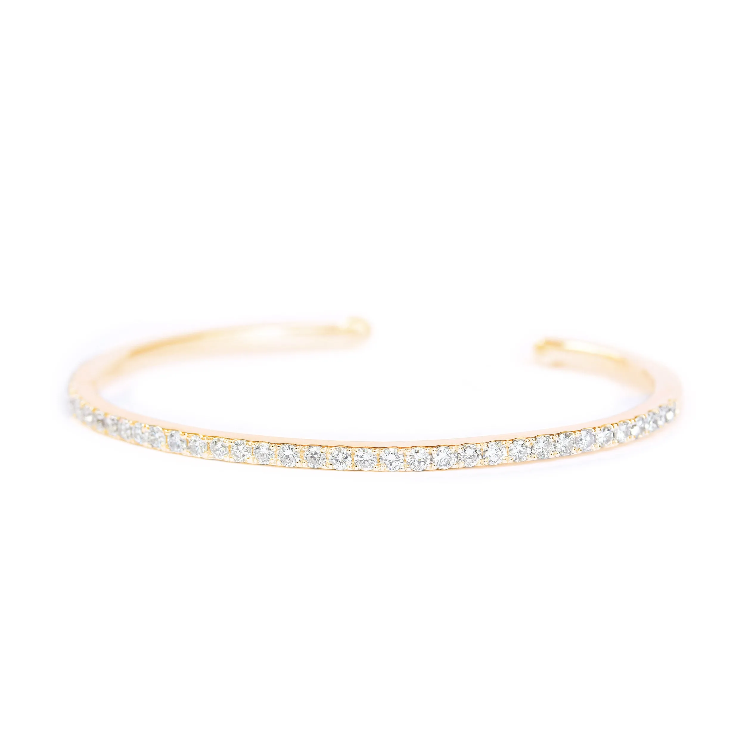 Pave Diamonds Cuff Bangle 1.35ct ♥