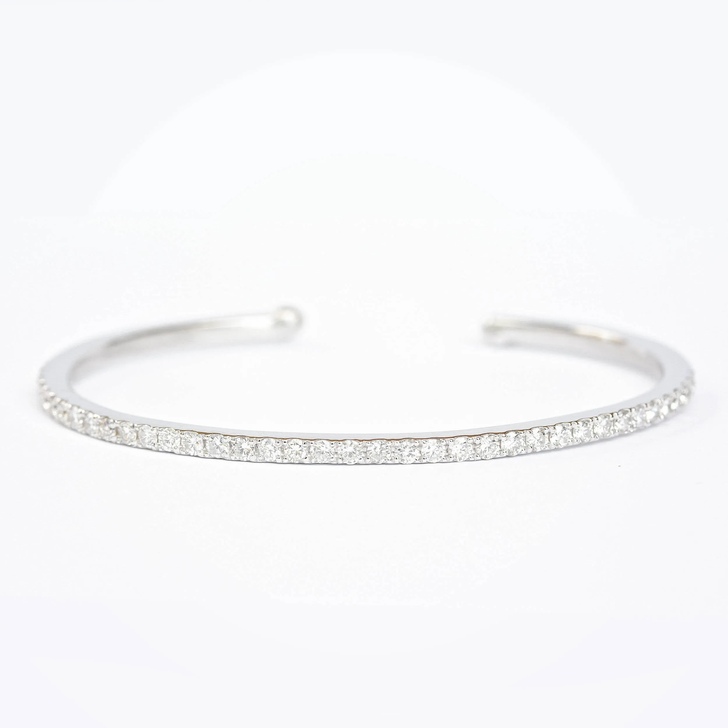 Pave Diamonds Cuff Bangle 1.35ct ♥