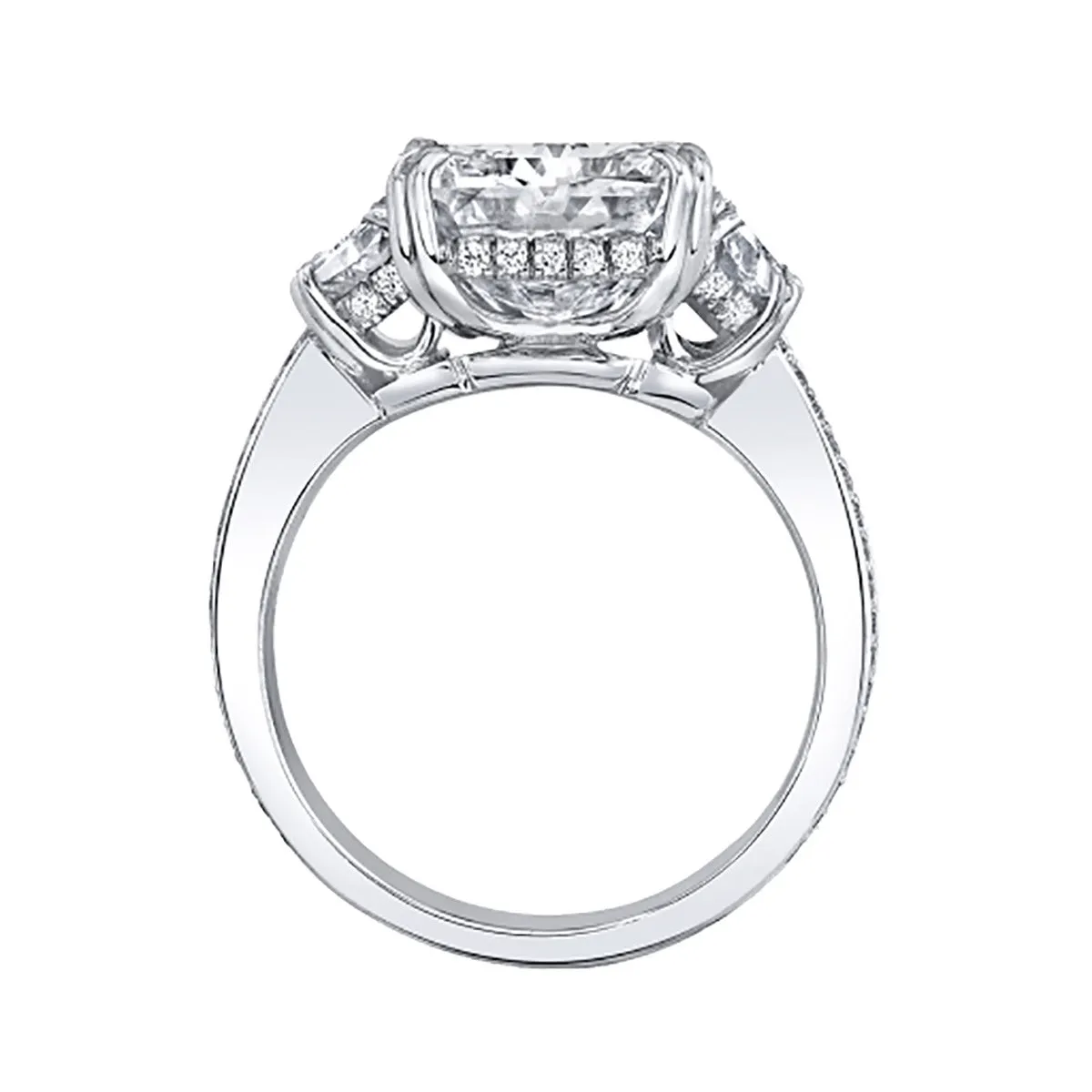 Radiant Cut Harmonie Diamond Three-Stone Ring