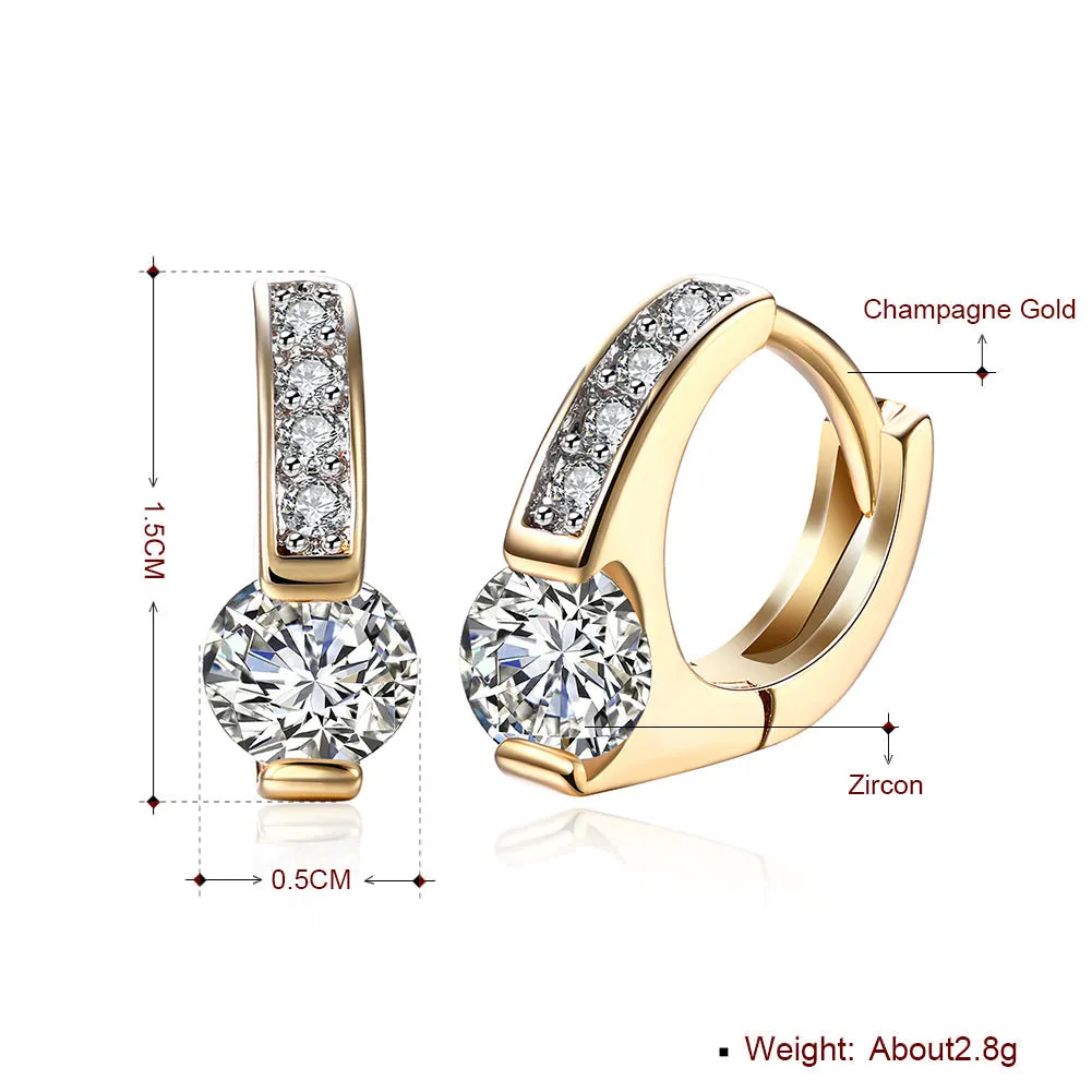 SKMEI LKN027 Diamond Earrings Hoops for Ladies