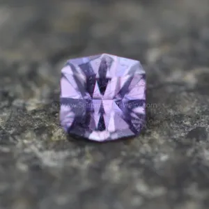 Umba Purple Sapphire Hand Cut Gemstone - Precision Cut 5mm Square Sapphire