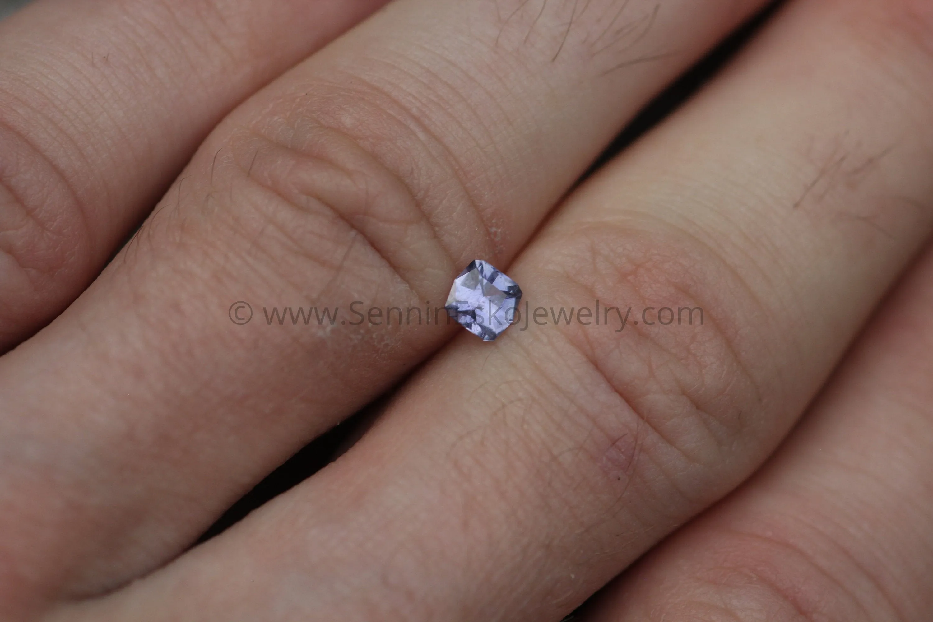 Umba Purple Sapphire Hand Cut Gemstone - Precision Cut 5mm Square Sapphire