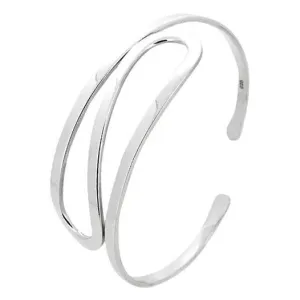 Women's Silver Bracelet | Classic 925 Sterling Silver Bangle Bracelet Cuff